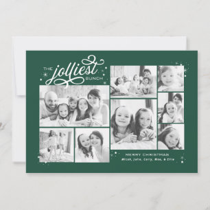 Jolliest Bunch Multi Photo Holiday Newsletter Card