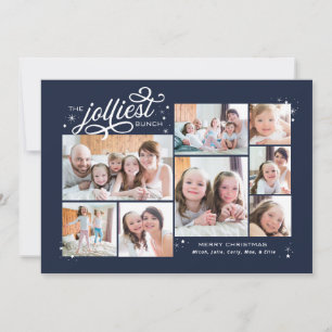 Jolliest Bunch Multi Photo Holiday Newsletter Card