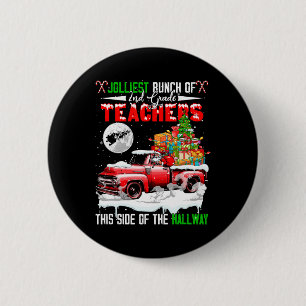 Jolliest Bunch Of 2nd Grade Teachers Of Hallway Pi 6 Cm Round Badge