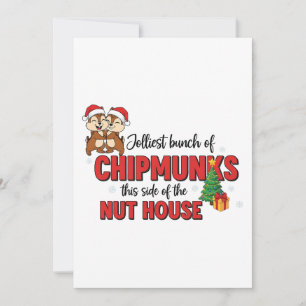 Jolliest Bunch of Chipmunks This Side Christmas Announcement