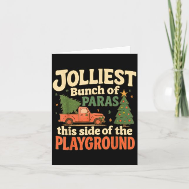 Jolliest Bunch Of Paras This Side Of The Playgroun Card (Front)