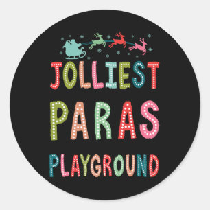 Jolliest Bunch Of Paras This Side Of The Playgroun Classic Round Sticker
