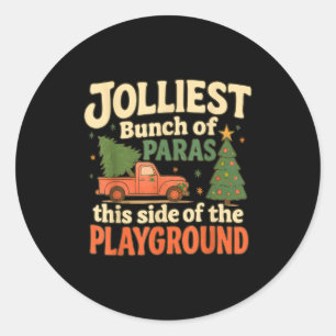 Jolliest Bunch Of Paras This Side Of The Playgroun Classic Round Sticker