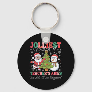 Jolliest Teacher's Aides Christmas Playground Funn Key Ring