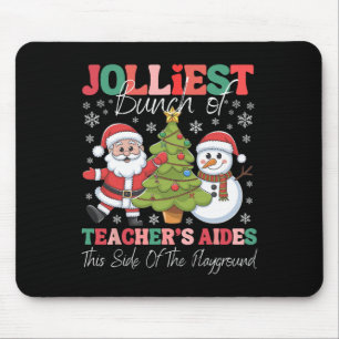 Jolliest Teacher's Aides Christmas Playground Funn Mouse Mat
