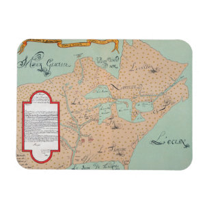 JOLLIET: NORTH AMERICA 1674 MAGNET