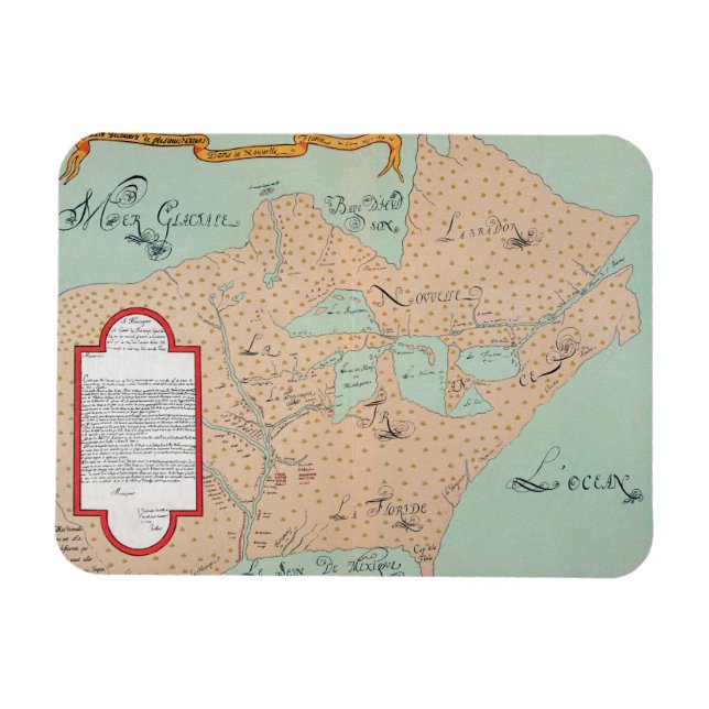 JOLLIET: NORTH AMERICA 1674 MAGNET (Horizontal)