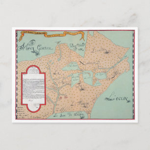 JOLLIET: NORTH AMERICA 1674 POSTCARD