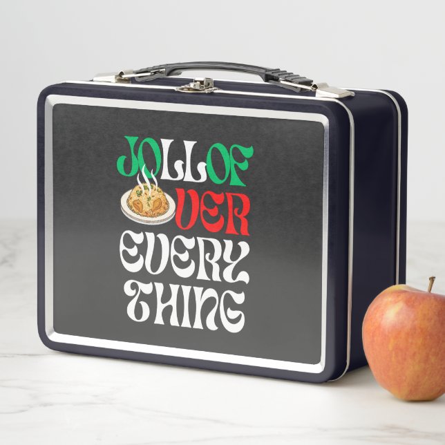 Jollof Over Everything |  Metal Lunch Box (In Situ)