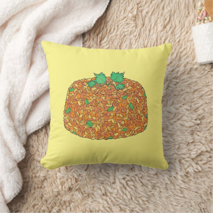 Jollof Rice Nigerian Ghanaian West African Food Cushion
