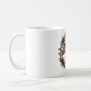 Jolly AF Distressed Vintage Christmas Design Coffee Mug