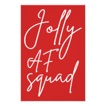 Jolly AF Squad I - Funny Adult Christmas Holiday