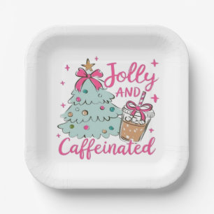 Jolly and Caffeinated Paper Plate