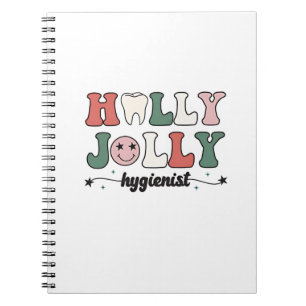 Jolly and Hygienist dental dentist Christmas Santa Notebook