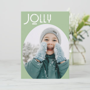 Jolly and Joyful Kids Christmas Holiday Card