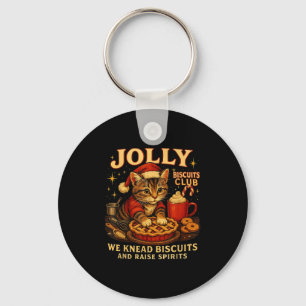 Jolly Biscuits Club We Knead Cat Xmas  Key Ring