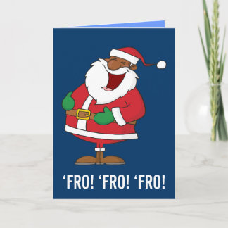 Jolly Black Saint Nicholas 2 Holiday Card