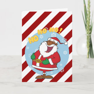 Jolly Black Saint Nicholas Holiday Card