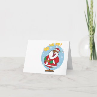 Jolly Black Saint Nicholas Holiday Card