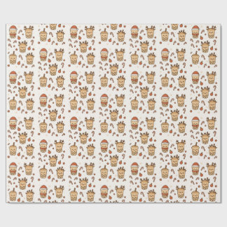 Jolly boba time wrapping paper