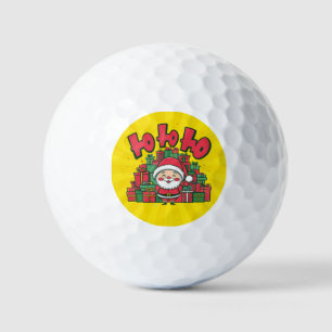 Jolly Cartoon Santa Christmas-67748 Golf Balls