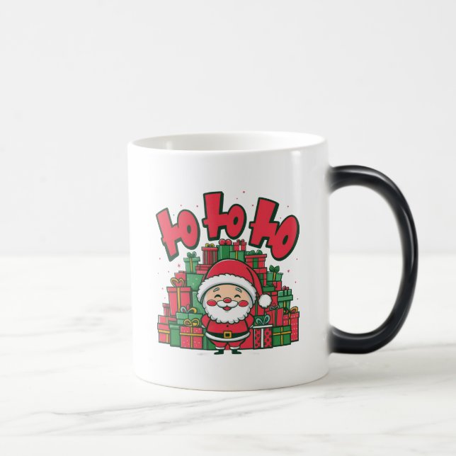 Jolly Cartoon Santa Christmas-67748 Magic Mug (Right)