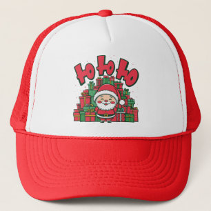 Jolly Cartoon Santa Christmas-67748 Trucker Hat