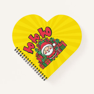 Jolly Cartoon Santa Christmas Notebook