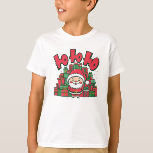 Jolly Cartoon Santa Christmas T-Shirt