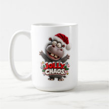 🎅🦛 Jolly Chaos Classic Mug ☕🎄