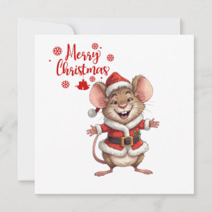 Jolly Christmas Animal – Festive Holiday Cartoon Card