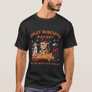 Jolly Christmas Biscuits Bakery Baking Crew Xmas C T-Shirt