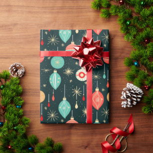 Jolly Christmas Carol Vintage Gift Wrap