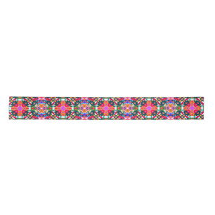 Jolly Christmas Colourful Maximalist Modern Merry Satin Ribbon