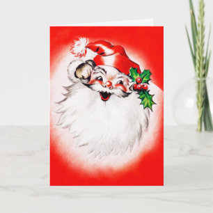 Jolly Christmas Greetings Holiday Card