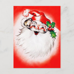 Jolly Christmas Greetings Holiday Postcard