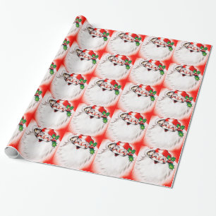 Jolly Christmas Greetings Wrapping Paper