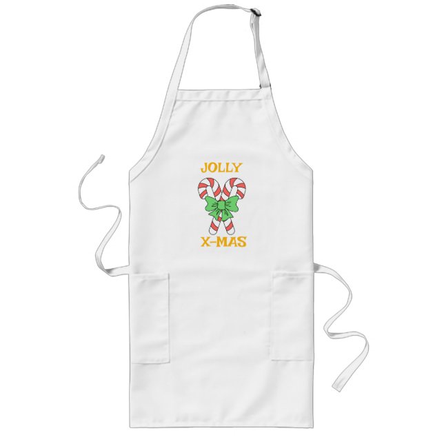 JOLLY CHRISTMAS LONG APRON (Front)