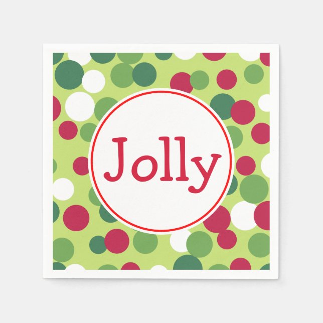 Jolly Christmas Napkins (Front)