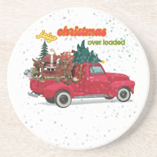 Jolly Christmas Overloaded Truck Coaster