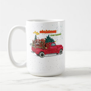Jolly Christmas Overloaded Truck Coffee Mug