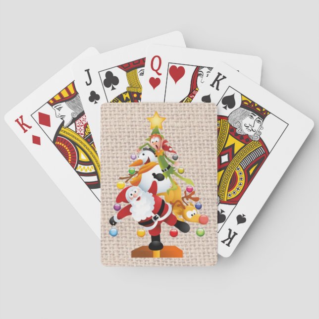 Jolly Christmas Playing Cards, Standard faces Cards (Back)