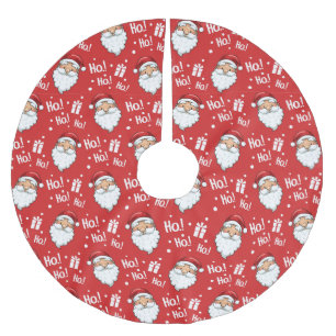 Jolly Christmas Santa Claus Brushed Polyester Tree Skirt