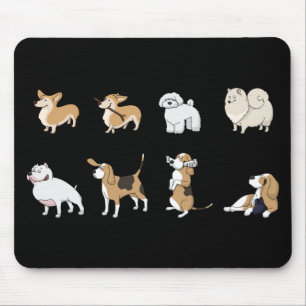 Jolly corgis mouse mat