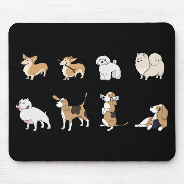 Jolly corgis mouse mat (Front)