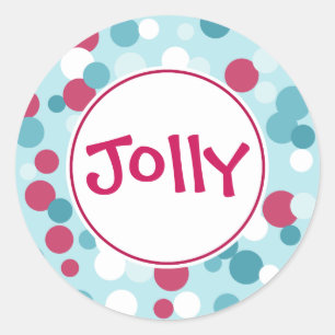 Jolly Dot Christmas Stickers