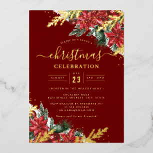 Jolly Gold Leaf Foliage Christmas Party      