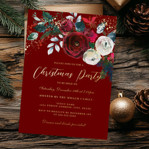 Jolly Gold Sparkle Foliage Christmas Party      