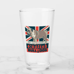 Jolly Good English Bulldog Glass
