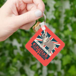 Jolly Good English Bulldog Key Ring